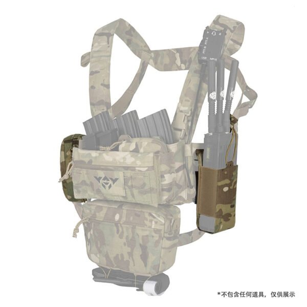 Cordura tactical chest rig vest with 5.56 triple mag pouch 7.62 double mag pouch vest - Image 4