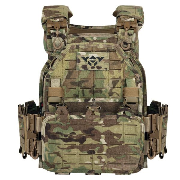 Outdoor Modular Laser Cut Multicam Vest Breathable Tactical Gear