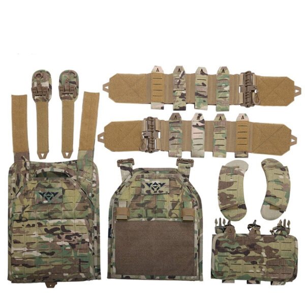 Outdoor Modular Laser Cut Multicam Vest Breathable Tactical Gear - Image 3