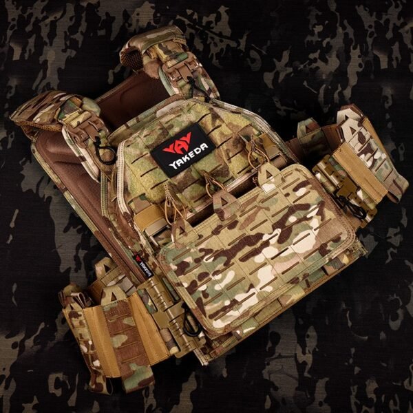 Outdoor Modular Laser Cut Multicam Vest Breathable Tactical Gear - Image 7