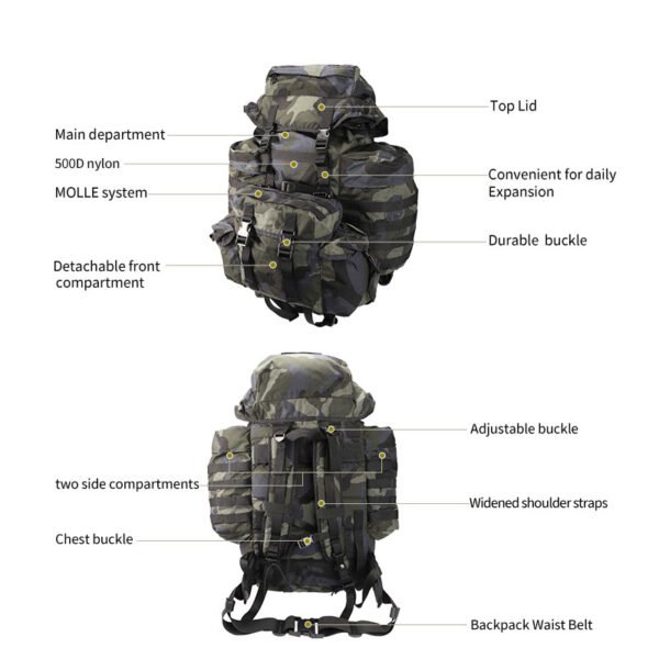 Tactical Utility Molle Waist Bag Multifunctional Tactical Molle Pouch military backpack - Image 4