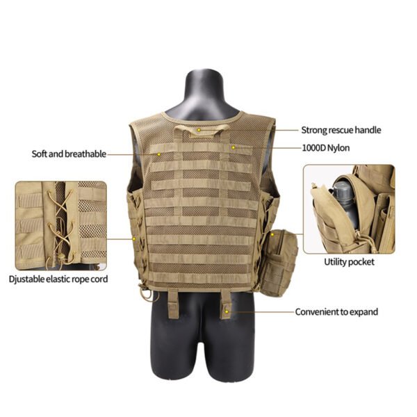 Custom Tactical Breathable Airsoft Vests Outdoor Training Vest - Image 4