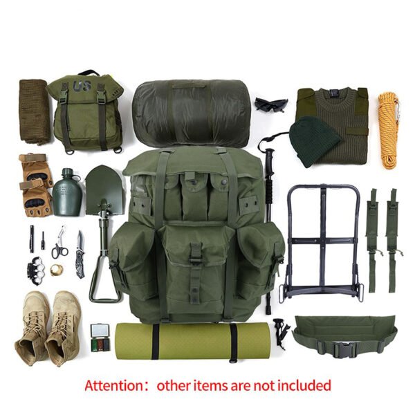 Outdoor Camping Military Rucksack Alice Pack Survival Military Tactical Backpack with metal frame - Image 6