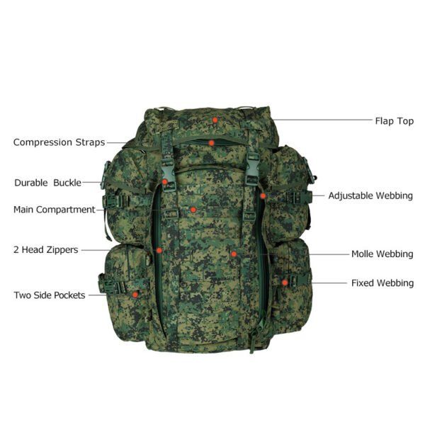 Custom tactical backpack woodland digital camo waterproof bag military bags american - Image 7