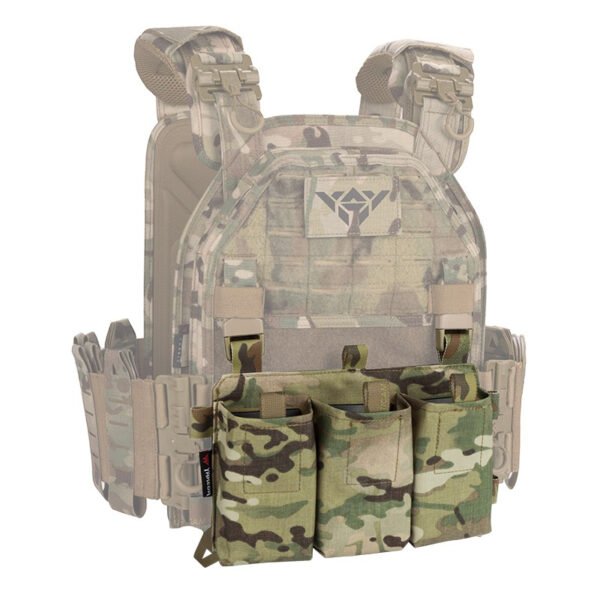 YAKEDA Tactical Placards Triple Mag Pouch Multicam 0200 - Image 3