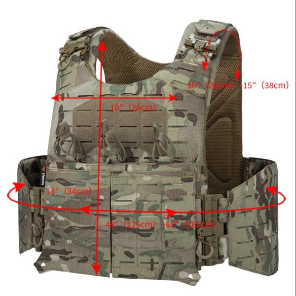 Yakeda Multicam Lightweight Plate Carrier Molle - Image 4