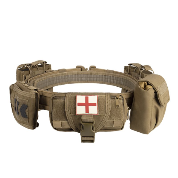 Adjustable MOLLE Compatible Tactical Belt with Accessories - Image 4