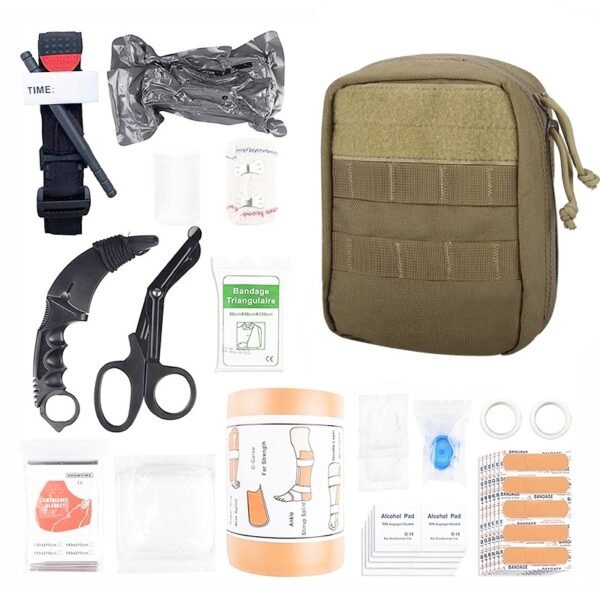 YAKEDA waterproof emergency tactical gear molle small tactical first aid pouch medical kit bag - Image 5