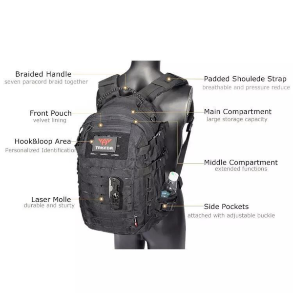 YAKEDA High quality army tactical backpack tactical gear fashion bag multi-function tactical gear backpack - Image 3