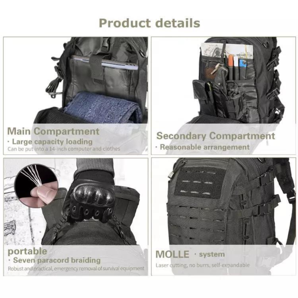 YAKEDA High quality army tactical backpack tactical gear fashion bag multi-function tactical gear backpack - Image 6