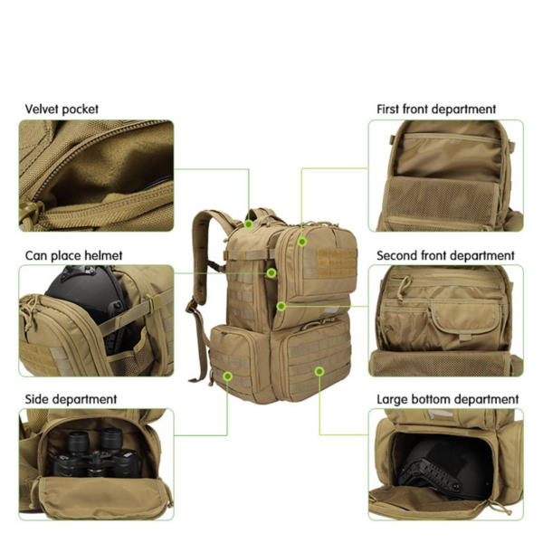 yakeda High quality stylist camping durable army tactical gear bag outdoor waterproof safety pack tactical backpack - Image 3