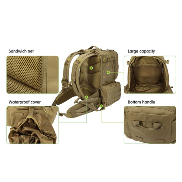 yakeda High quality stylist camping durable army tactical gear bag outdoor waterproof safety pack tactical backpack - Image 4