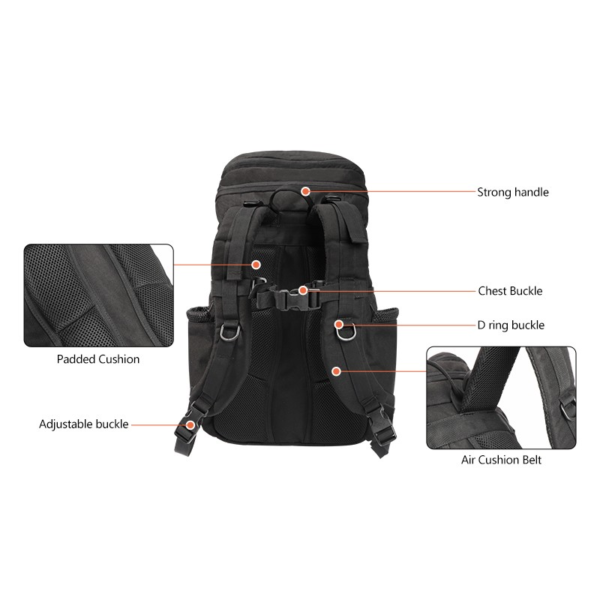 YAKEDA Camping Hiking Trekking Bag Trekking Sport Rucksacks Military Tactical Backpack - Image 5