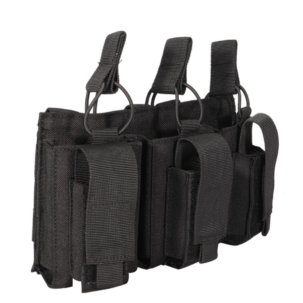 High Quality Camouflage Molle Holster Triple Magazine Pouch Adjustable Mag Bag - Image 2