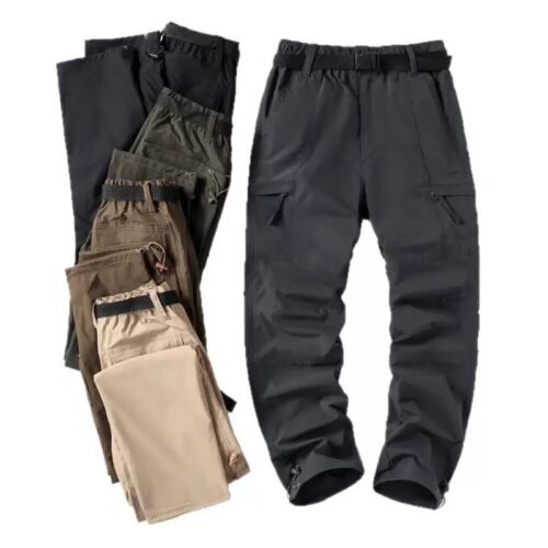 Lightweight spring and summer quick-drying straight leg outdoor cargo pants
