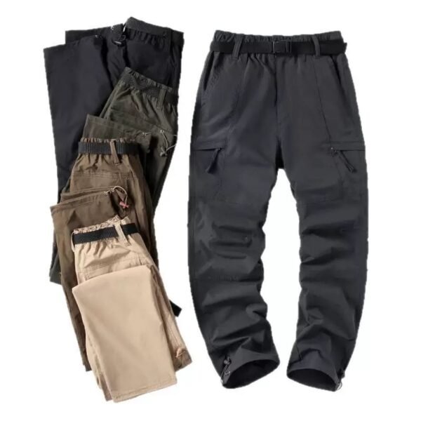 Lightweight spring and summer quick-drying straight leg outdoor cargo pants
