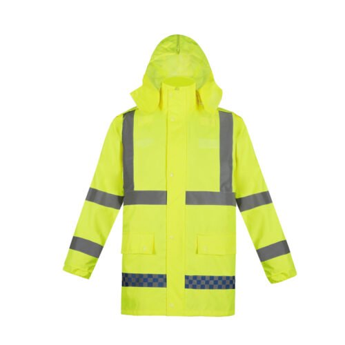 Fluorescent yellow raincoat&rain pants